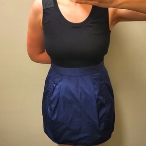 Theory Dristi Blue Black Dress with Pockets - size 8